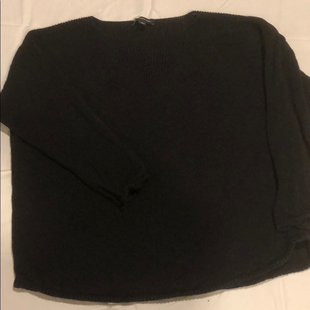 INC Black Sheer Sweater